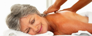 Older woman getting massage