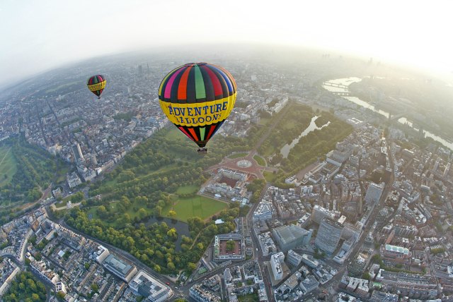 Imagine hot air ballooning over Hyde Park