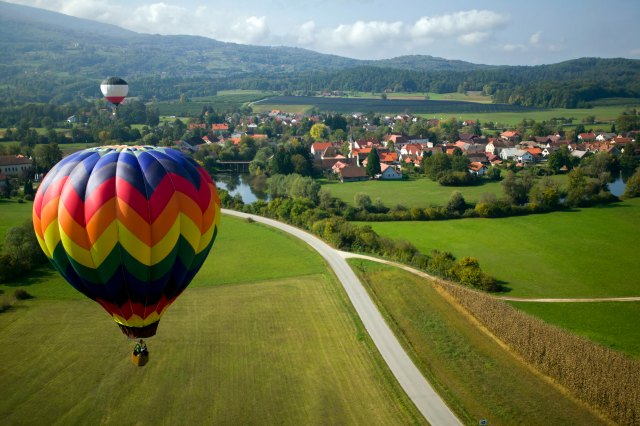 Hot air ballooning takes place over some of the UK's most beautiful landscapes 