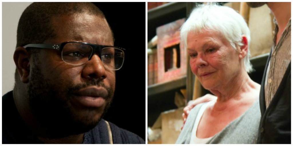 Steve McQueen and Judy Dench collage