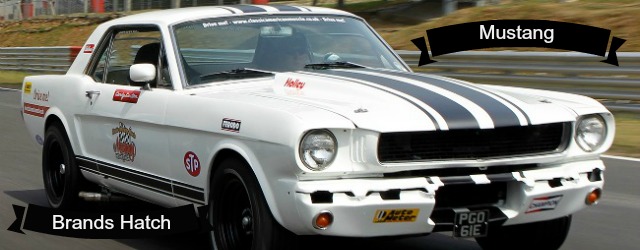 A classic mustang which you can drive and race on one of our track experience days.