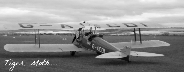 Flying a Tiger Moth - one of the few remaining of these vintage planes!