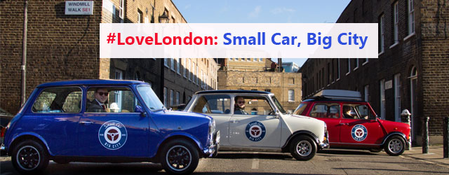 Explore Londin in one of smallcarBIGCITY Mini Coopers.