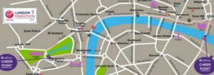 End of the London Marathon route