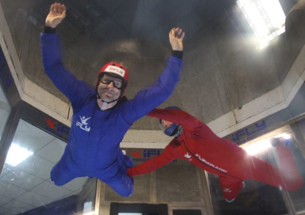 Nick indoor skydiving at iFly