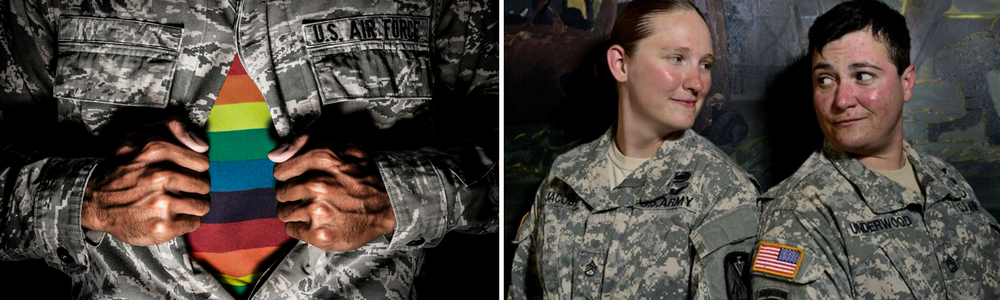 Gay and lesbian men and women in military