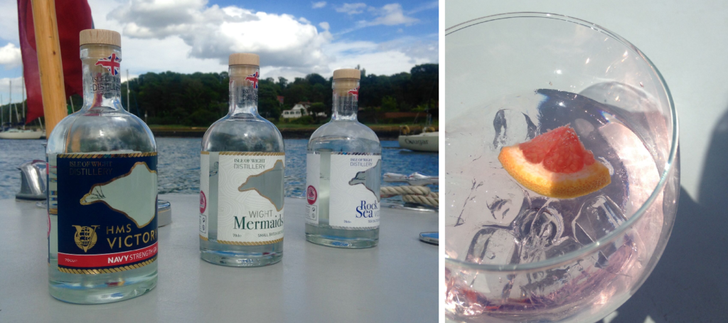 Mermaids gin and HMS Victory gin