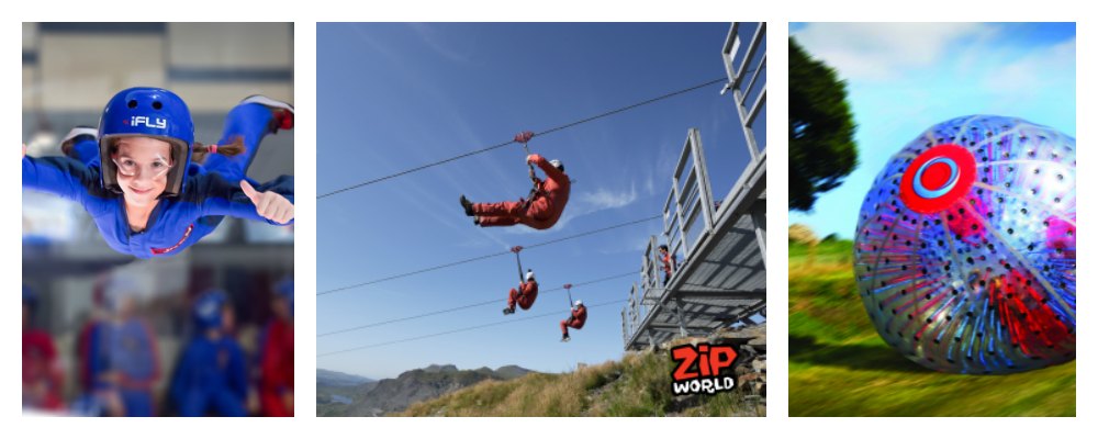 adventure experiences for children, kids gifts, body flying, zip wire, zorbing