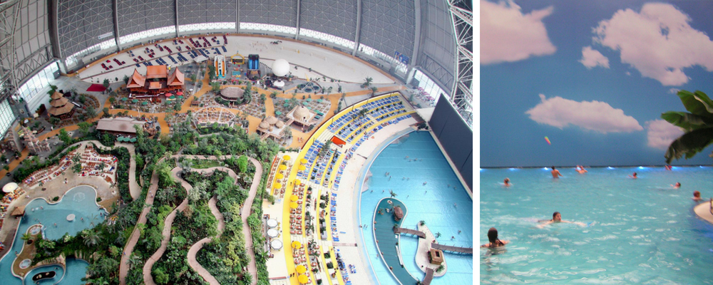 Tropical Islands Water Park collage