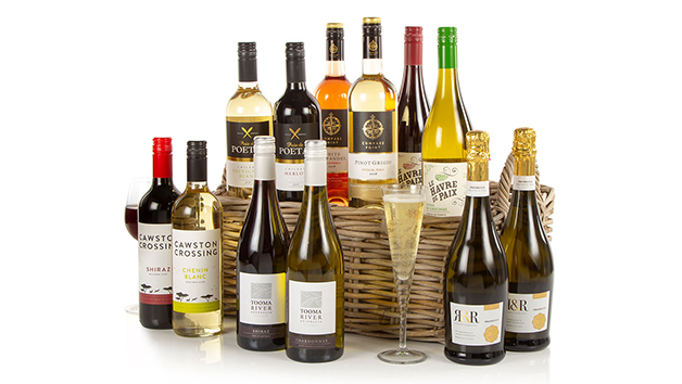 wines in a gift basket