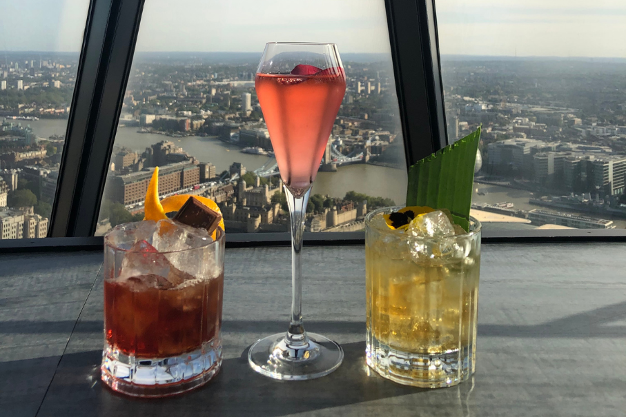 Cocktails at Searcys at the Gherkin