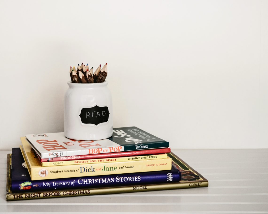 stack of books